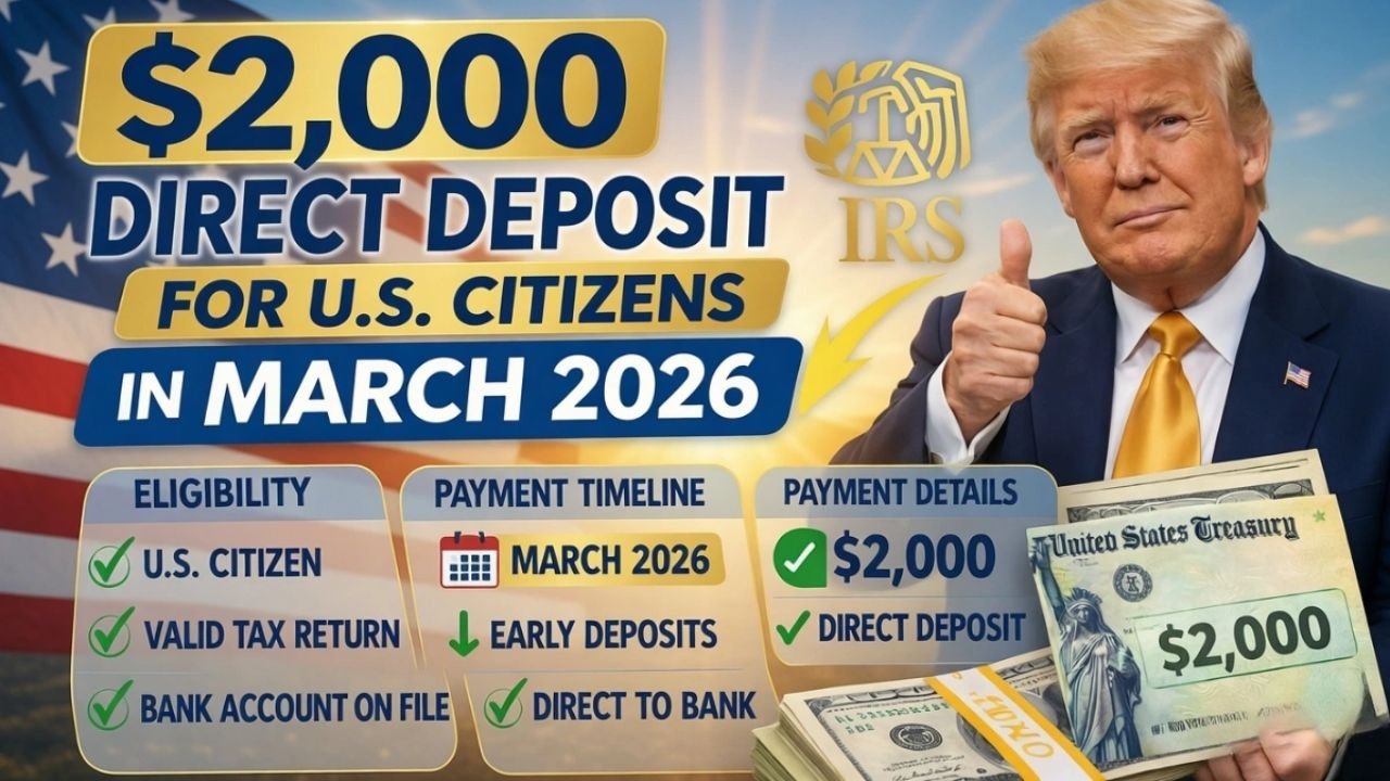 $2,000 IRS Direct Deposit in March 2026: Eligibility, Payment Dates, and How to Check If You Qualify